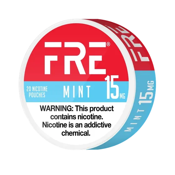 FRE Mint 15mg nicotine pouches can